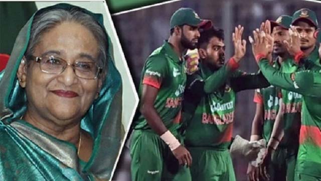 বাংলাদেশ ক্রিকেট দলকে প্রধানমন্ত্রীর অভিনন্দন