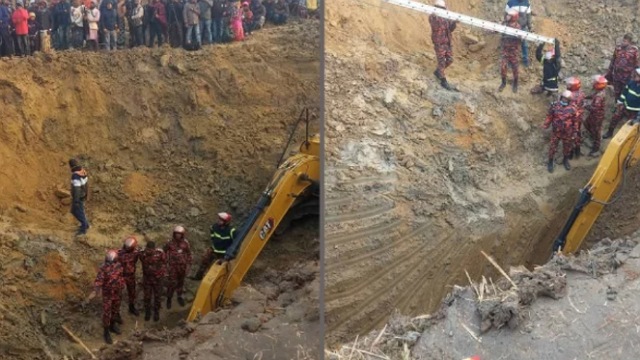৩২ ঘণ্টা পর গর্তে পড়ে যাওয়া শিশু সাজিদকে উদ্ধার