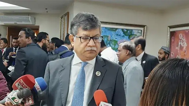 বৃহস্পতিবার (১৫ ডিসেম্বর) সন্ধ্যায় রাজধানীর ফরেন সার্ভিস একাডেমিতে এক অনুষ্ঠান শেষে পররাষ্ট্র সচিব।