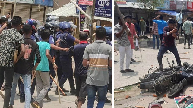 পটুয়াখালীতে আওয়ামী লীগ-বিএনপি সংঘর্ষ : আহত ৫০